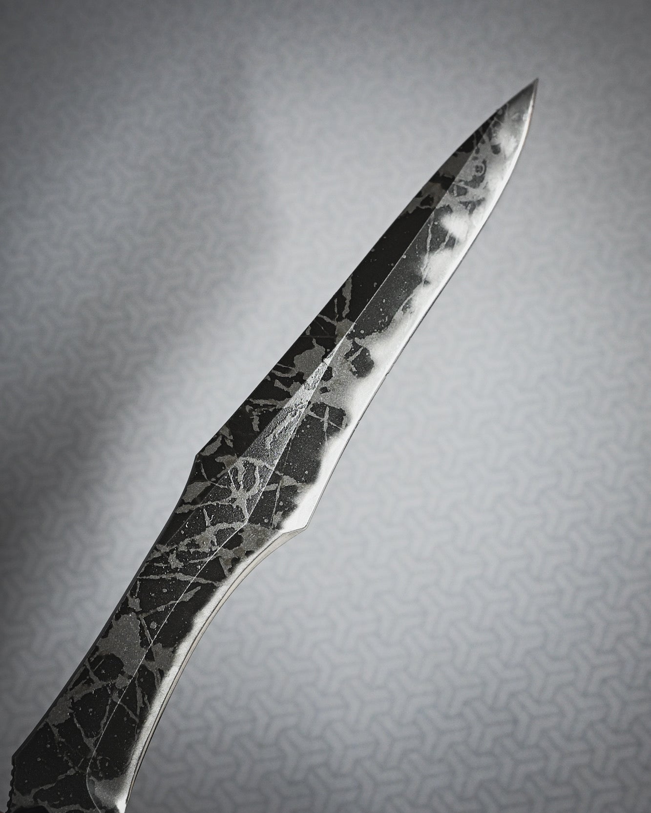 Kikuknives Azure Dragon Mini | Kiku Matsuda Signature Tactical Fixed Blade - OU-31 Steel | 2025 Tokyo Ginza Knife Show Limited Edition
