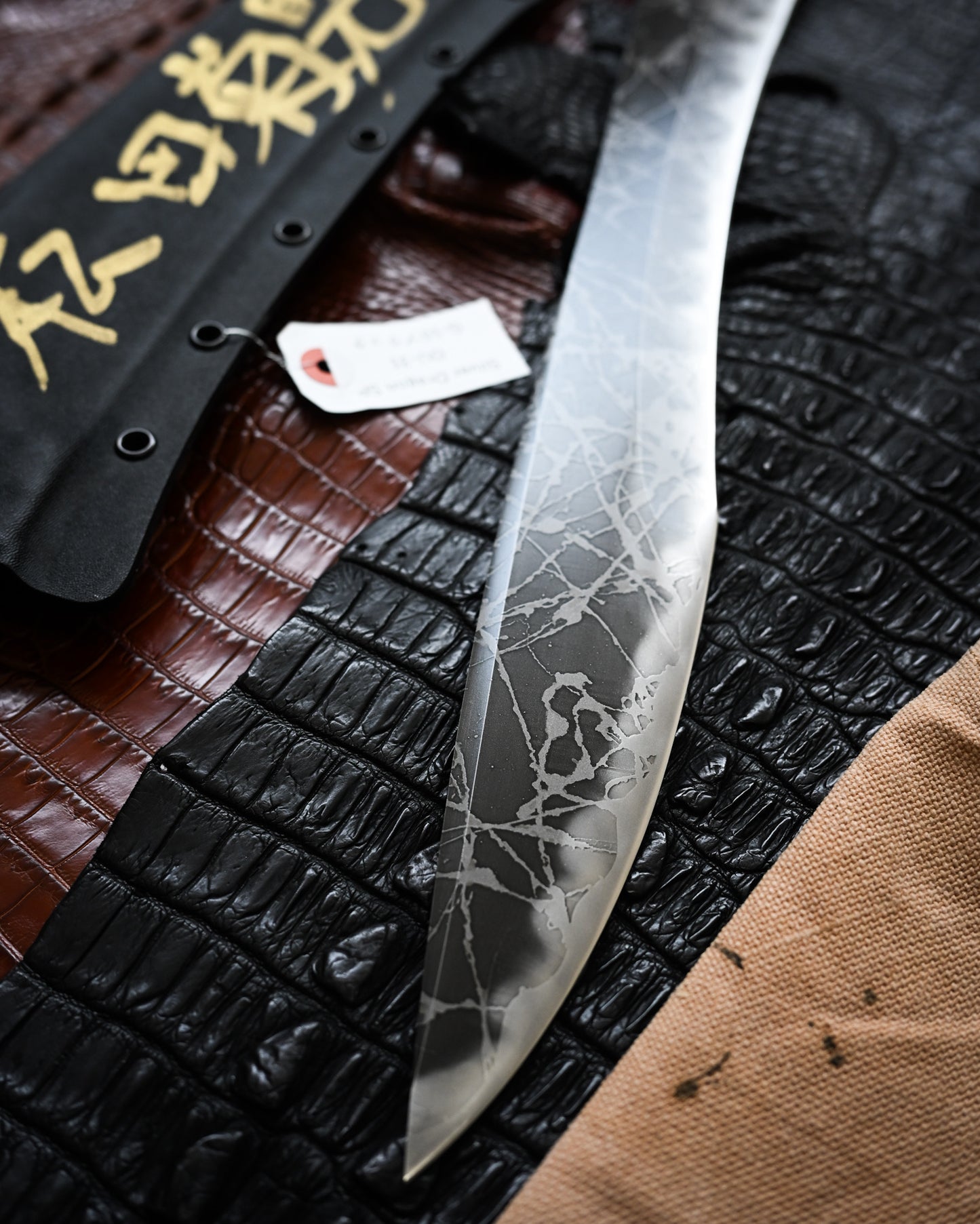 Kiku Matsuda Kikuknives Silver Dragon SP Ginza Exhibition Edition | Hand-Signed OU-31 Steel Custom Sheath Ultra-Rare Collector’s Knife
