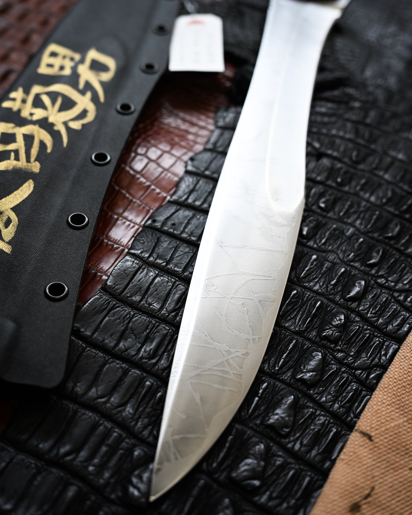 Kiku Matsuda Kikuknives Silver Dragon Ginza Exhibition Limited Edition | Popular Collector’s Model Hand-Signed OU-31 Steel Custom Sheath Ultra-Rare