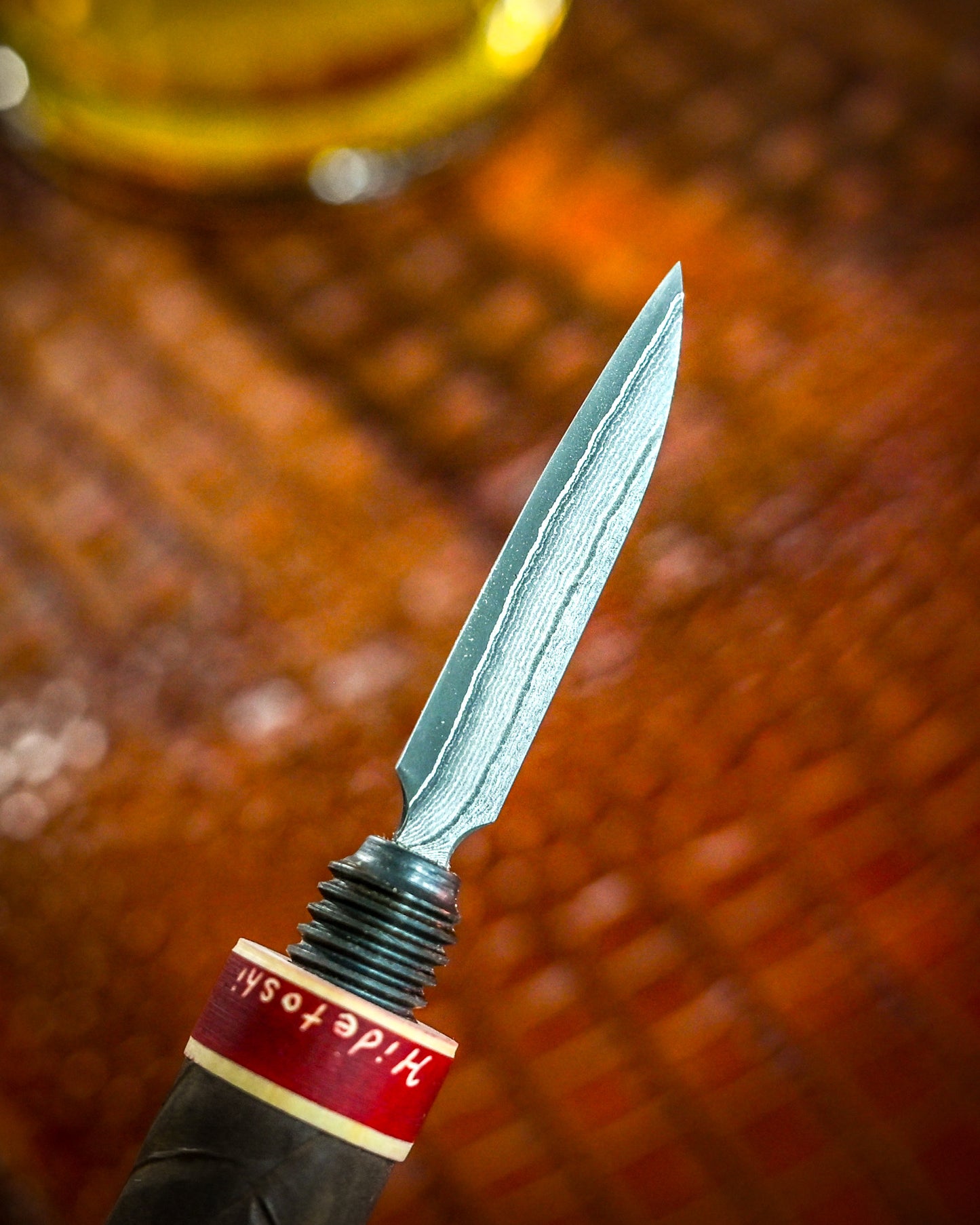 Hidetoshi Nakayama Damascus Pattern Hidden Knife|Limited Art Collection