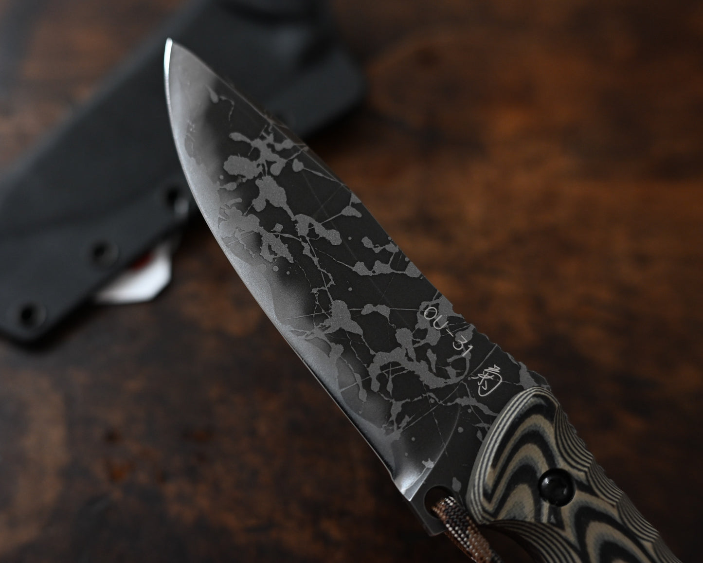 Aoba | Kiku Knives Kiku Matsuda Signature Tactical Fixed Blade - OU-31 Steel | Outdoor & Survival Knife