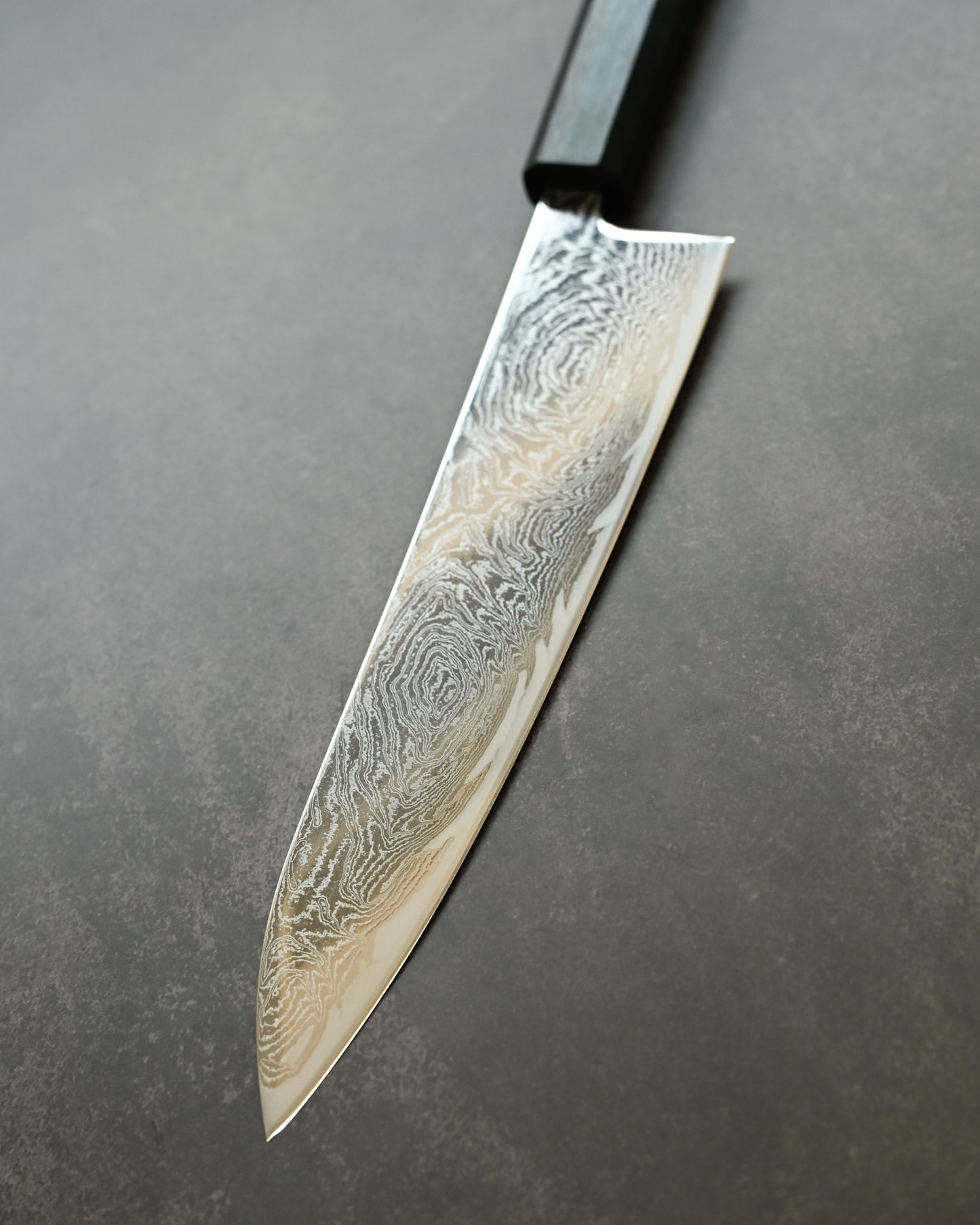 Kanetaka Limited Gyuto 363mm – VG10 Damascus-Clad Steel / Mirror Finish / Handcrafted by Artisan