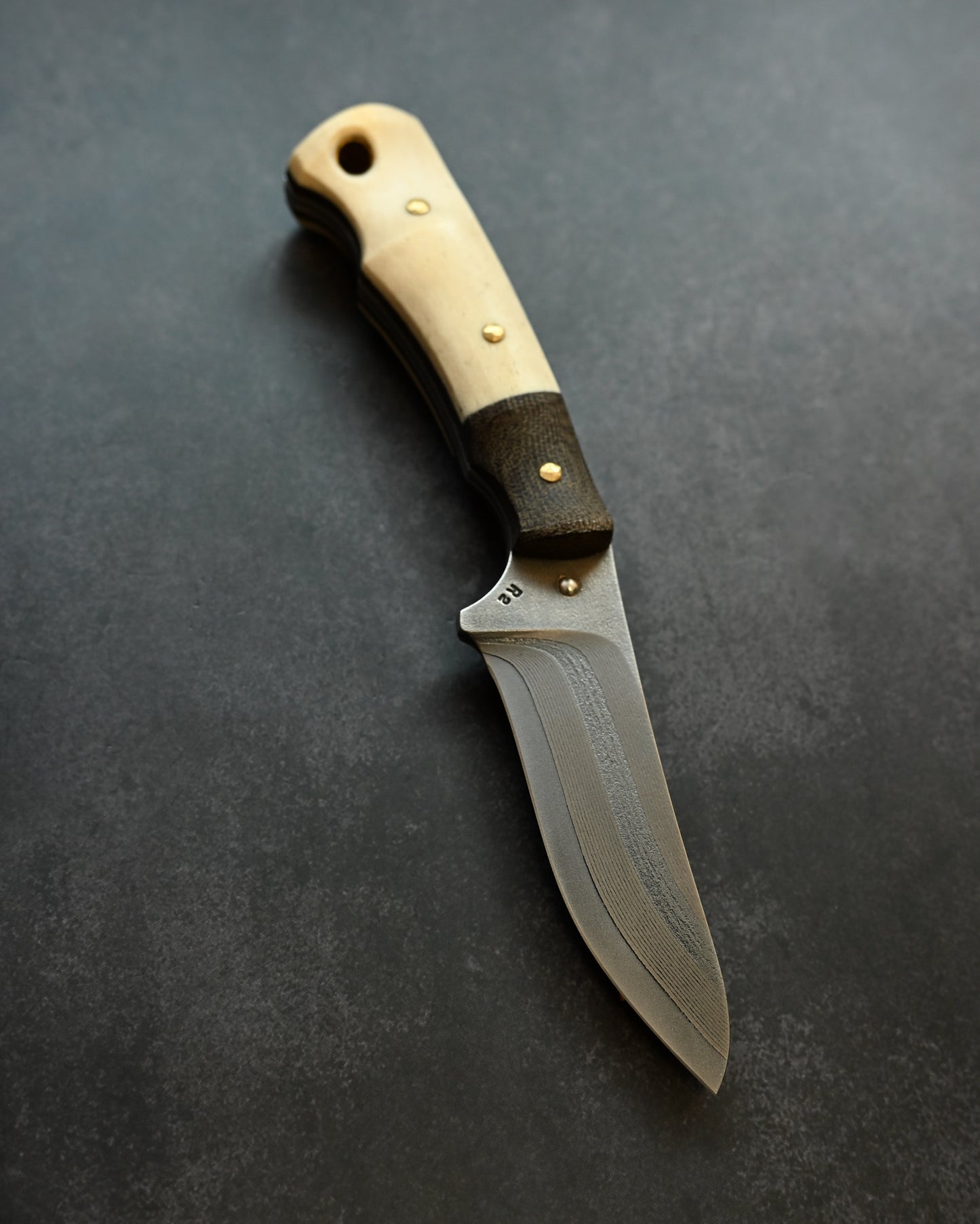 Wtopia BLACK RHINO アウトドアナイフ|R2積層鋼|関市ナイフショー限定|日本製ハンドメイド