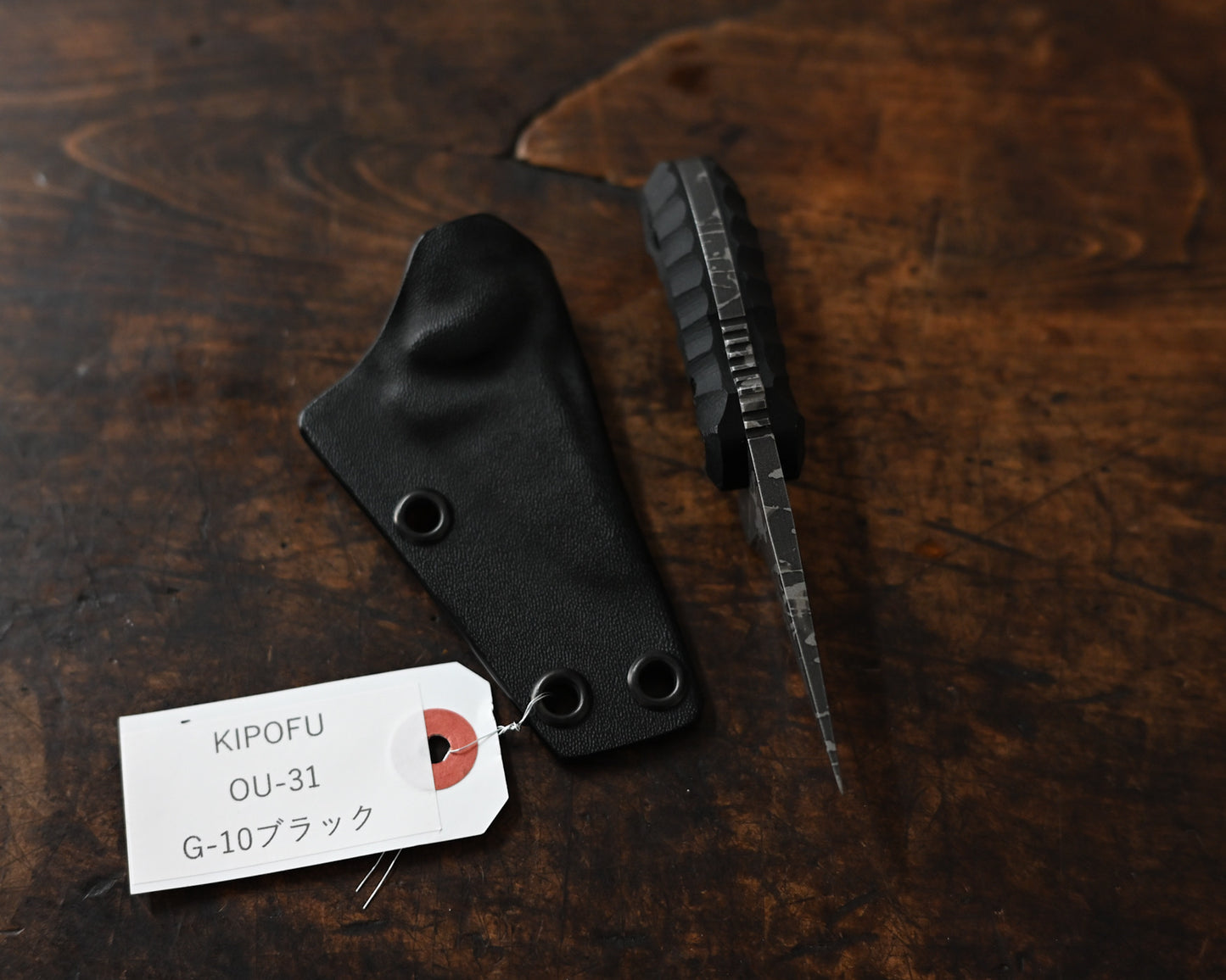 KIPOFU | Kiku Matsuda Signature Tactical Fixed Blade - OU-31 Steel | Lightweight EDC Knife