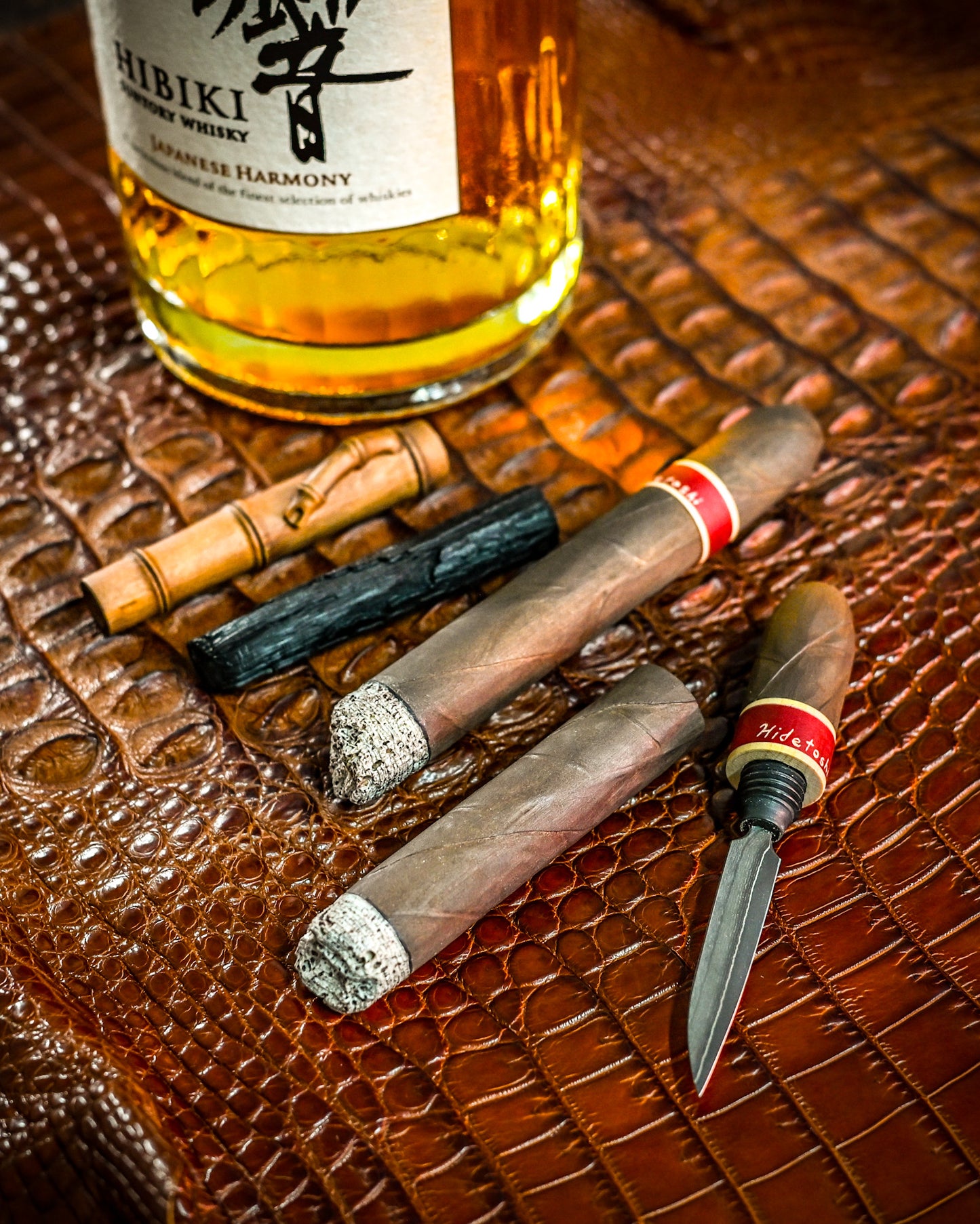 Hidetoshi Nakayama “Cigar B”|Damascus Hidden Knife (Limited Edition)