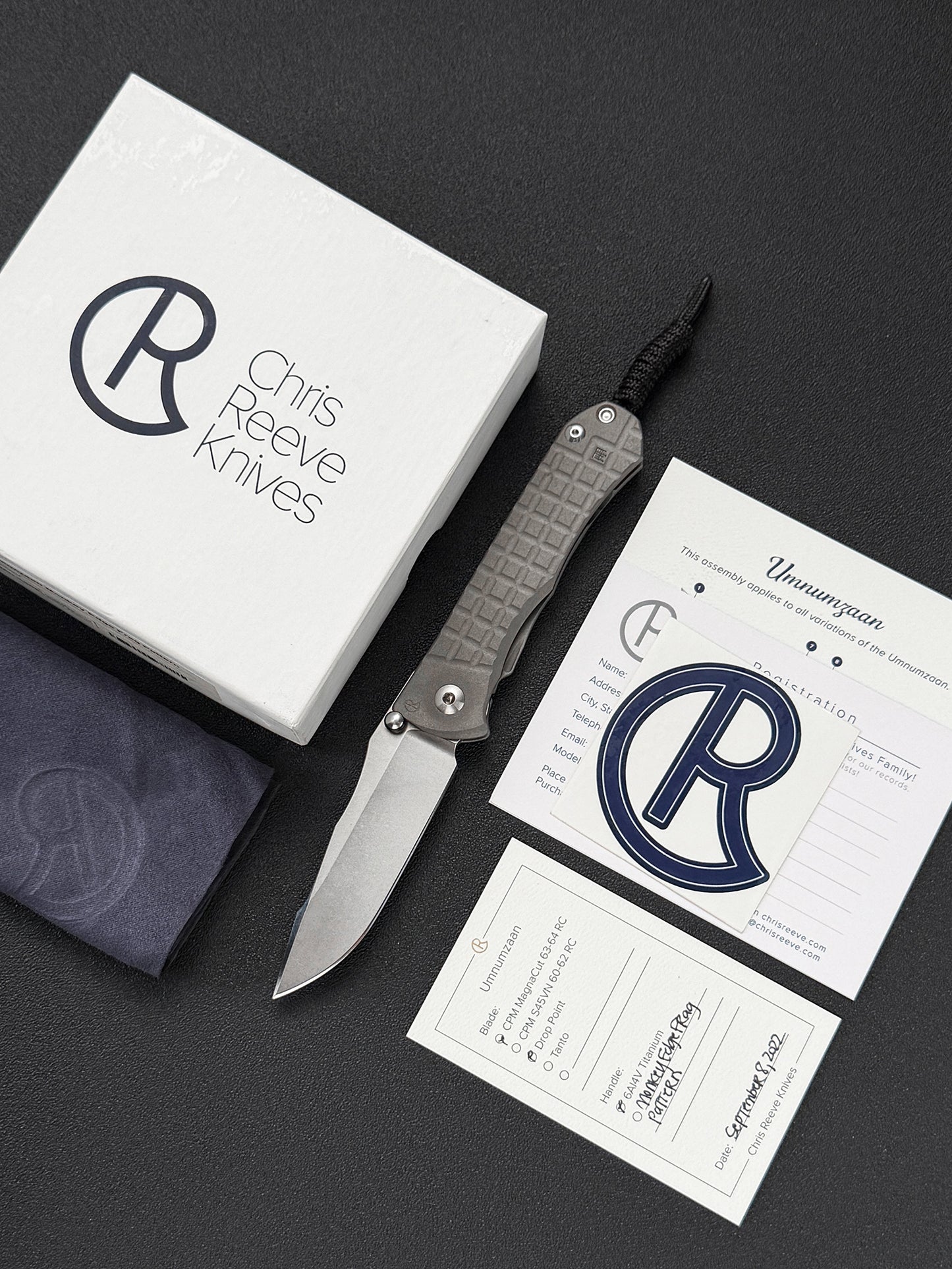 Chris Reeve Knives Umnumzaan Monkey Edge Frag Pattern CPM MagnaCut Rare 2022 Model