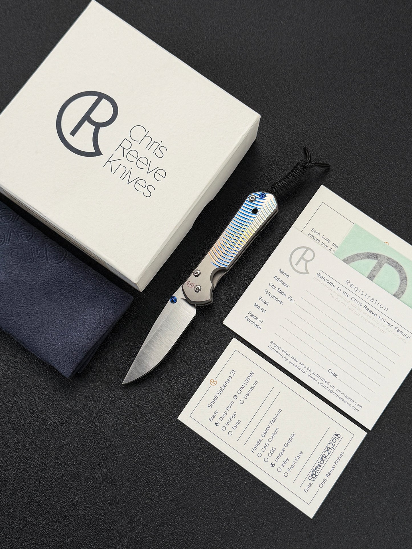 Chris Reeve Knives Small Sebenza 21 Graphic Model CPM S35VN Rare Discontinued 2018 Model