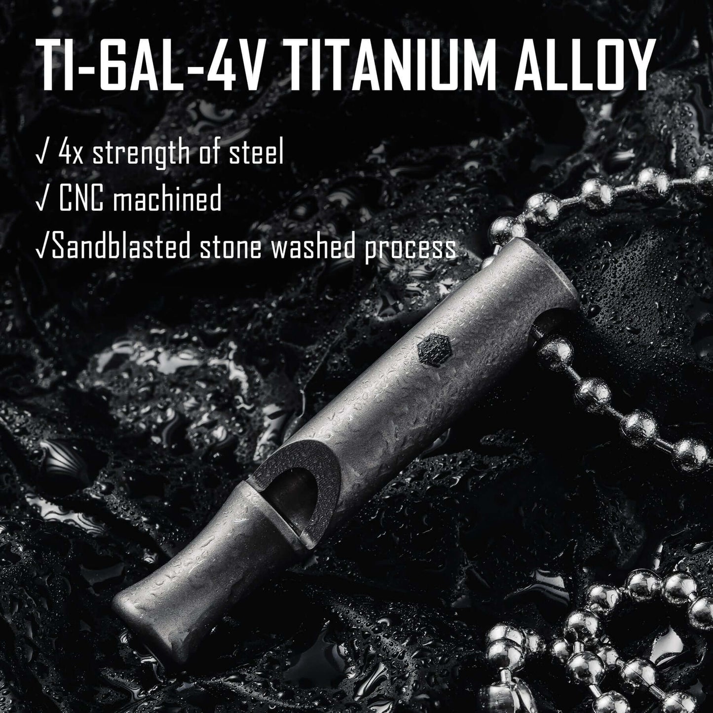 KeyUnity KA22 TITANIUM WHISTLE