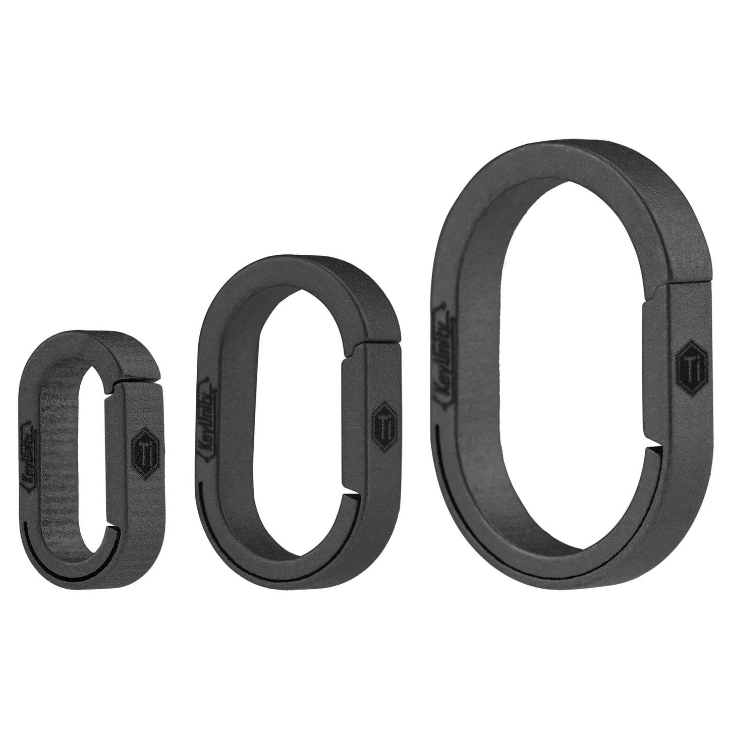 KeyUnity Titanium Oval Key Ring – Lightweight, Quick-Release, Multi-Functional Ti-6Al-4V Keychain Connector