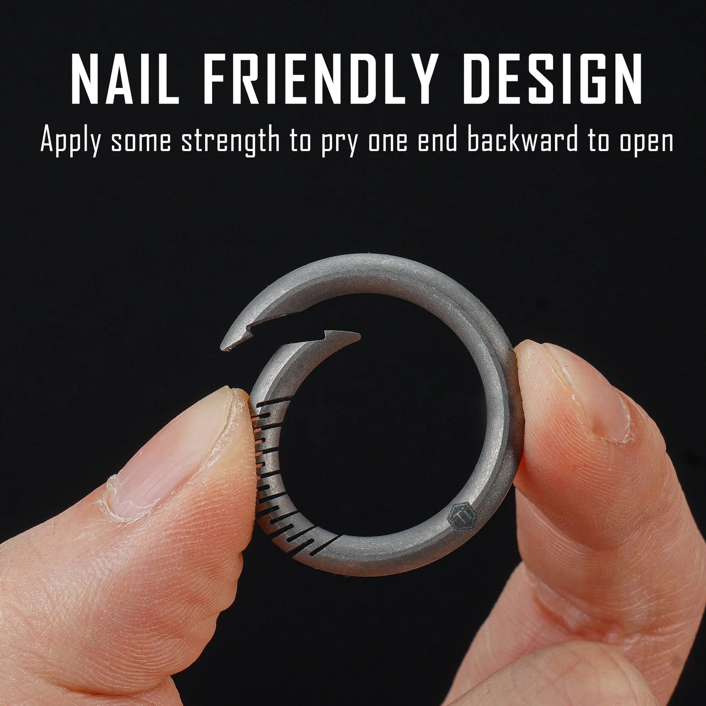 KeyUnity KA34 TITANIUM SIDE PUSHING KEY RING