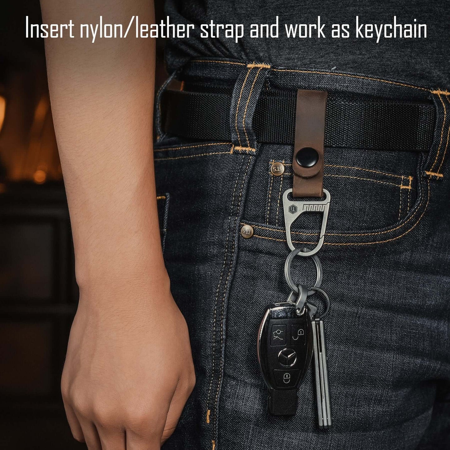 KeyUnity KB00 TITANIUM CARABINER CLIP