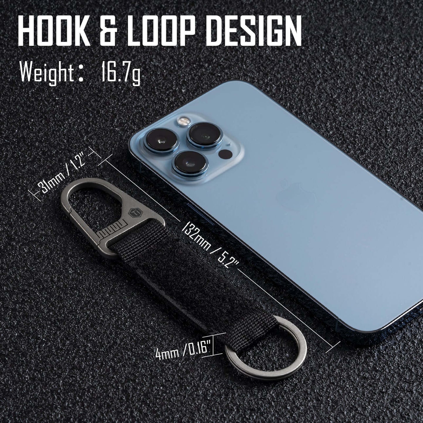 KeyUnity KB01 TITANIUM CARABINER KEYCHAIN