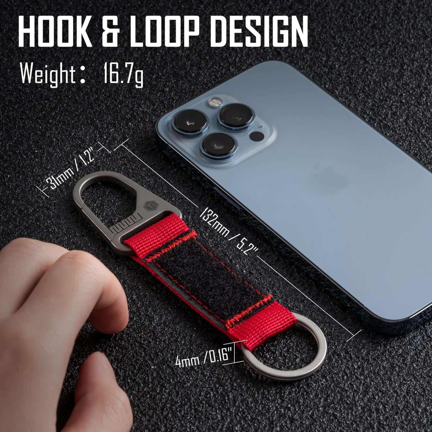 KeyUnity KB01 TITANIUM CARABINER KEYCHAIN