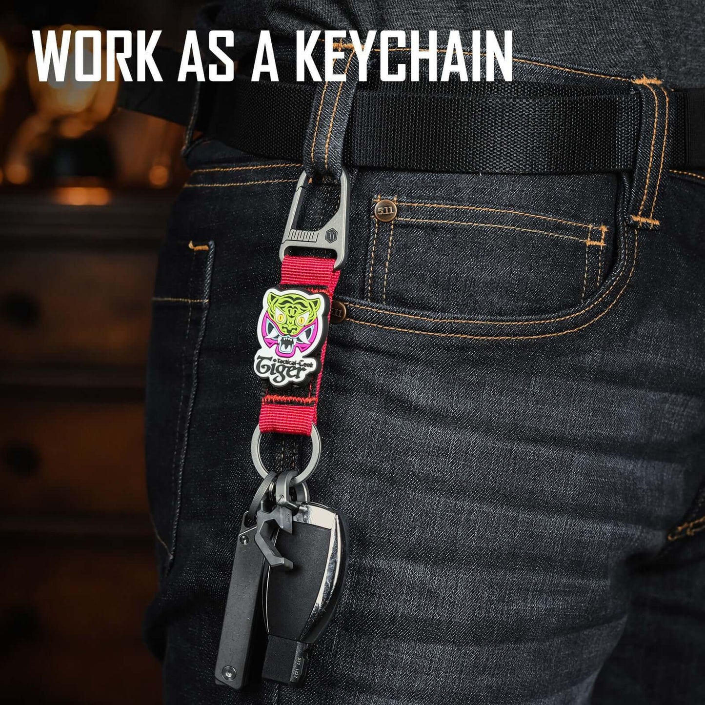 KeyUnity KB01 TITANIUM CARABINER KEYCHAIN