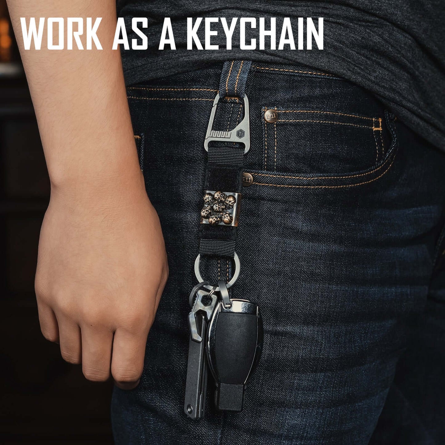 KeyUnity KB01 TITANIUM CARABINER KEYCHAIN