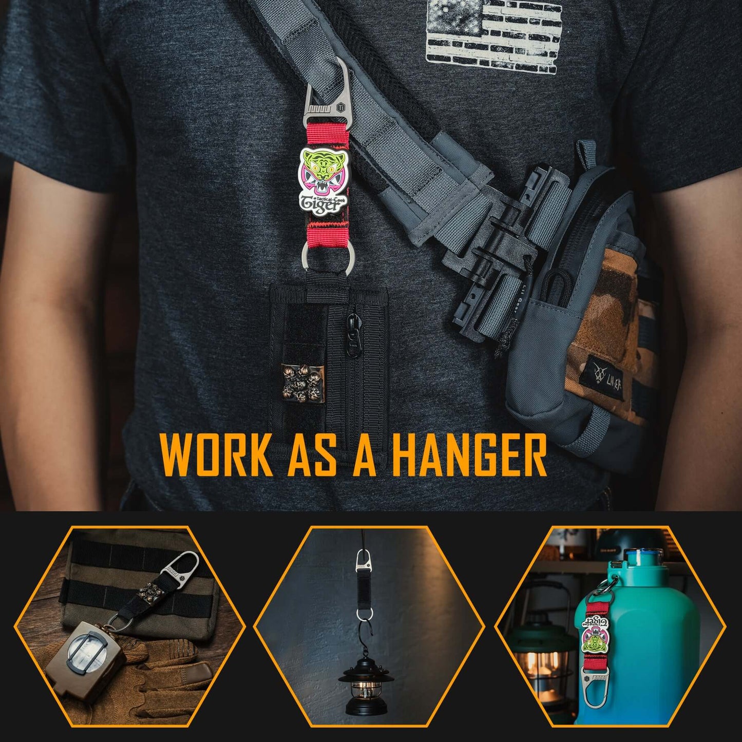 KeyUnity KB01 TITANIUM CARABINER KEYCHAIN