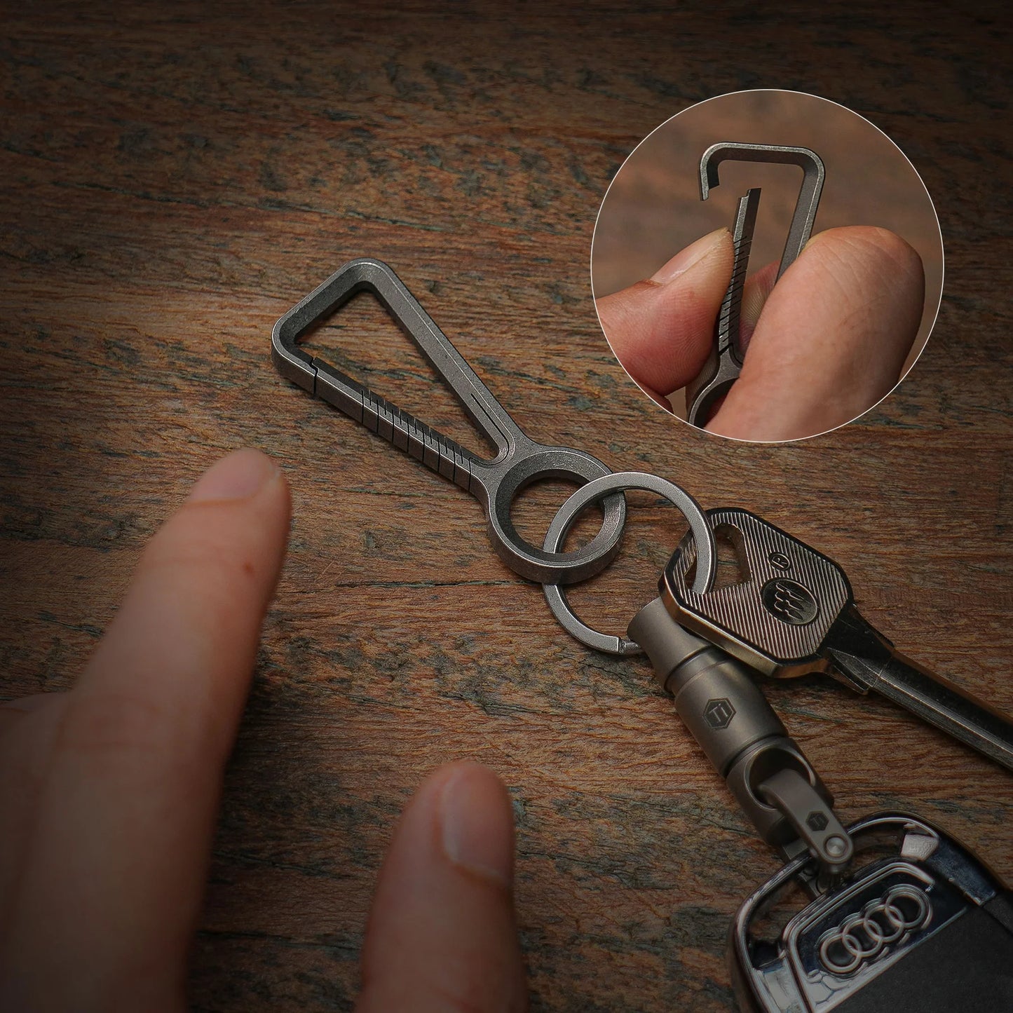 KeyUnity KD00 TITANIUM KEYCHAIN