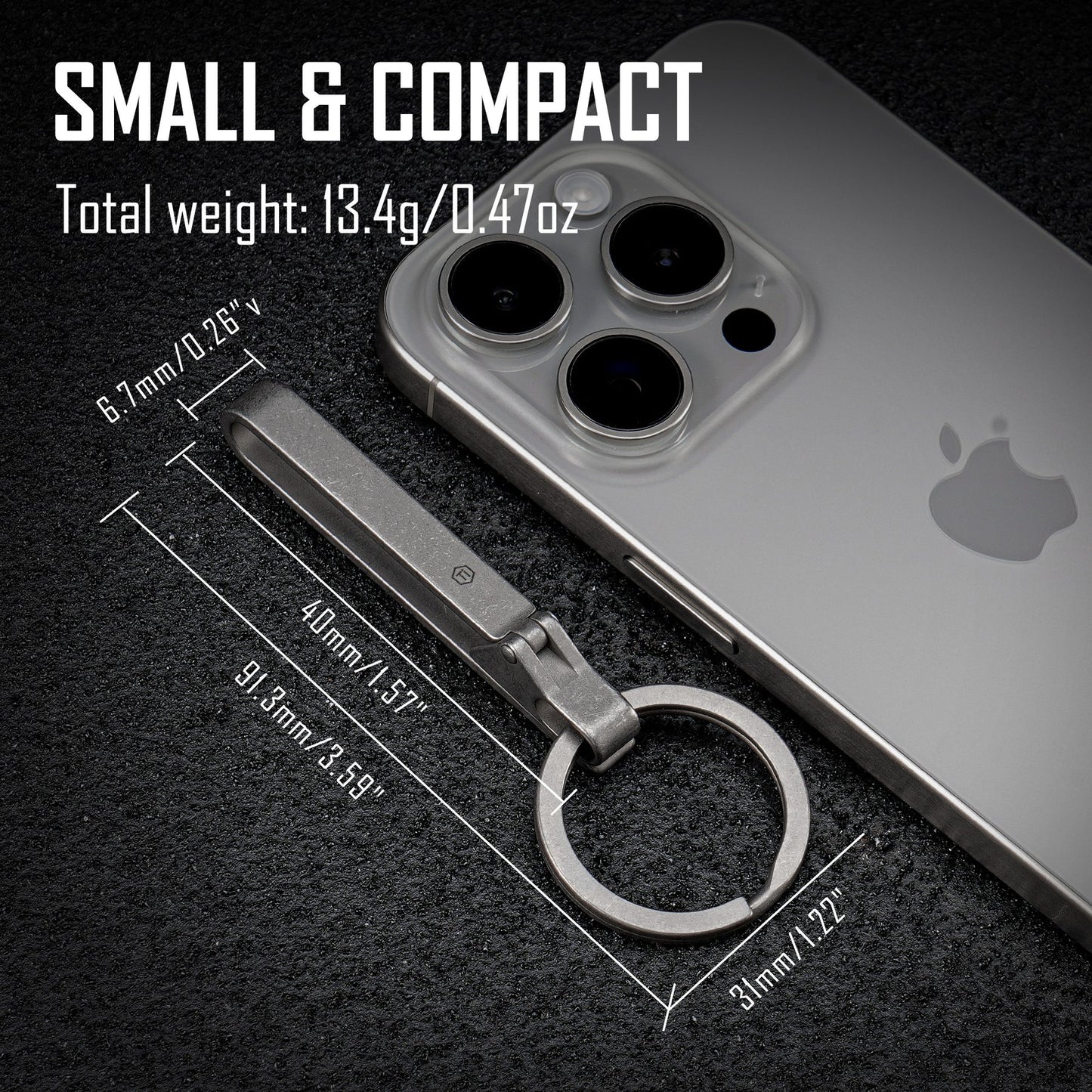 KeyUnity KM23 Titanium Alloy Belt Key Holder