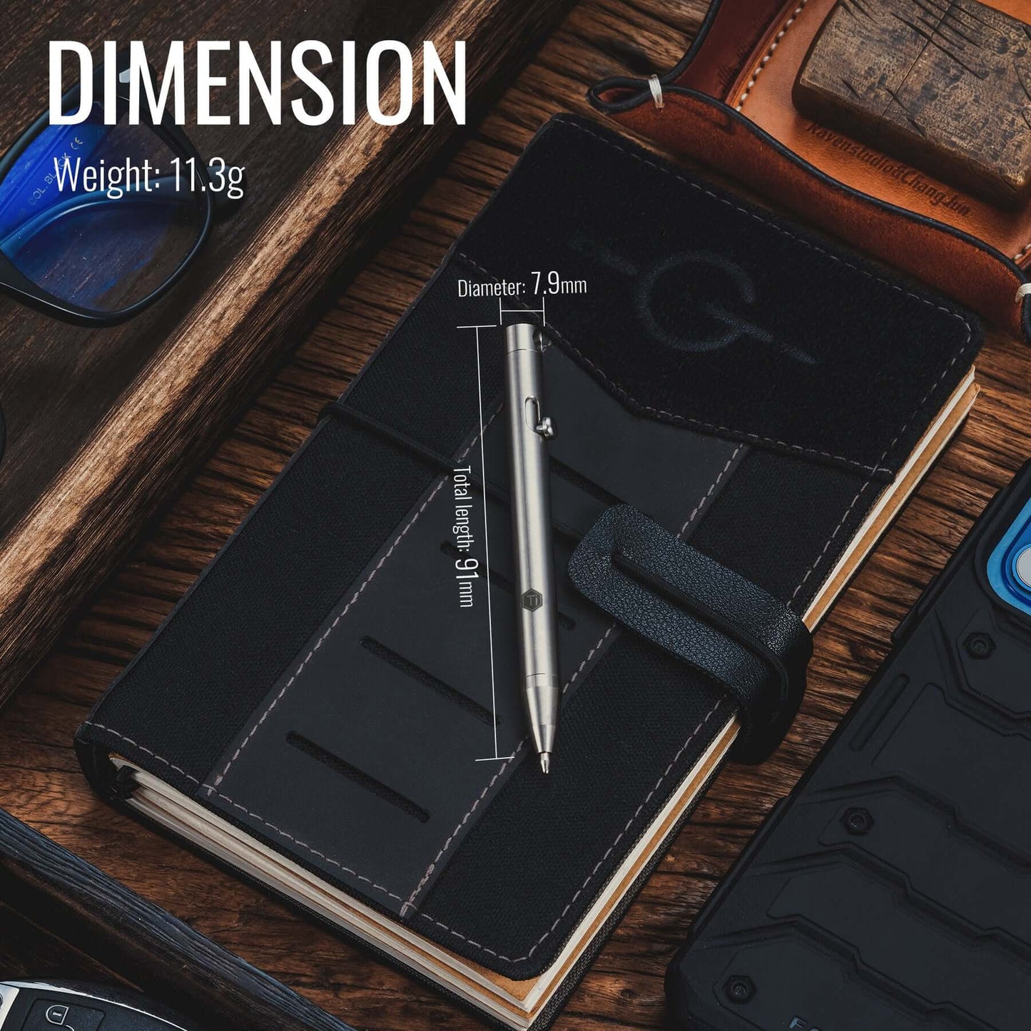 KeyUnity KP00 TITANIUM ALLOY BOLT ACTION PEN