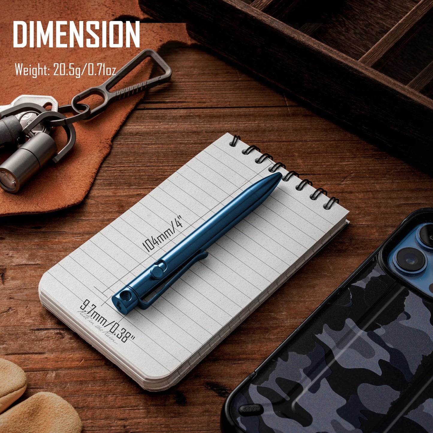 KeyUnity KP03 TITANIUM ALLOY BOLT ACTION PEN