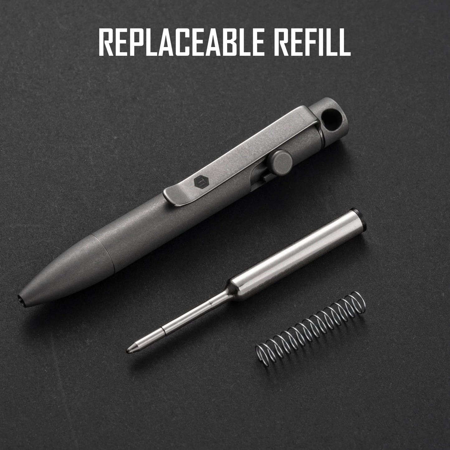 KeyUnity KP05 TITANIUM ALLOY BOLT ACTION PEN