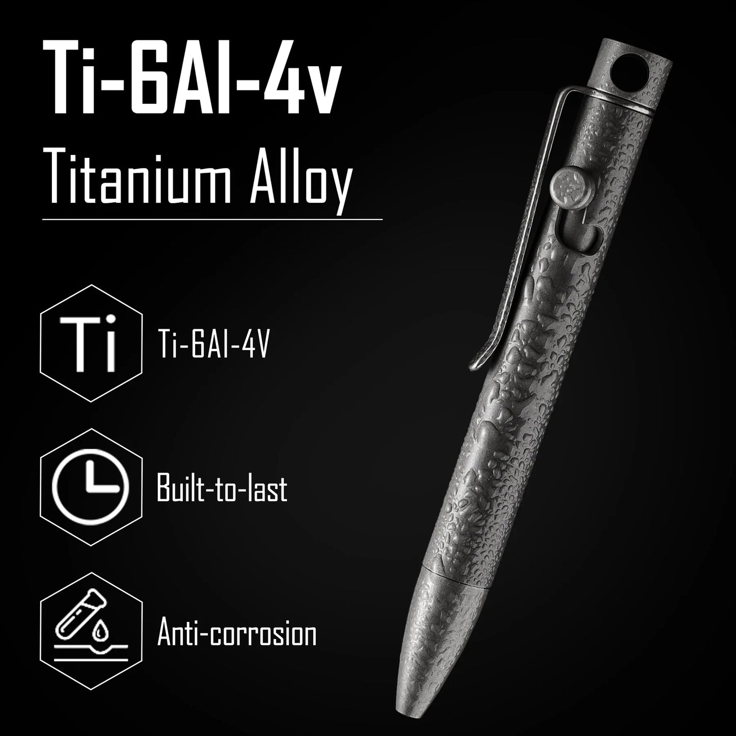 KeyUnity KP05 TITANIUM ALLOY BOLT ACTION PEN
