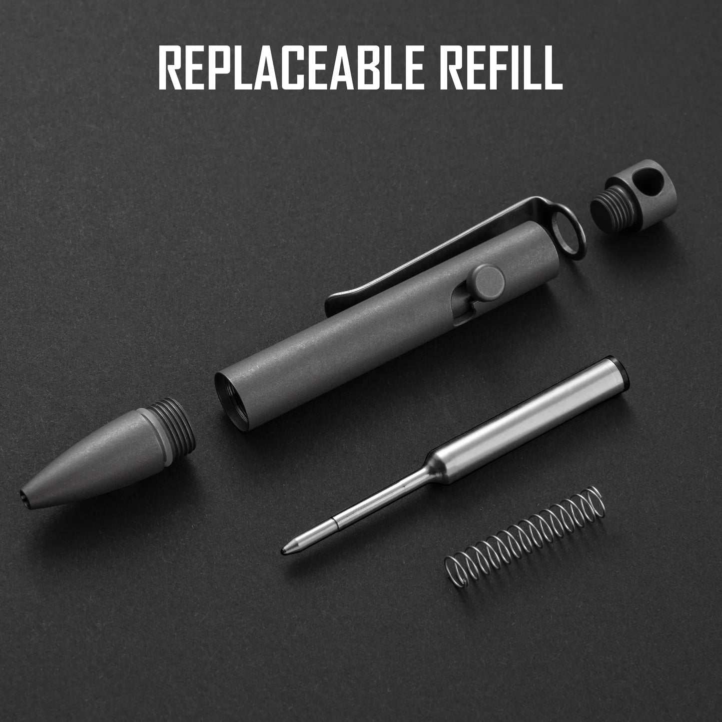 KeyUnity KP05 TITANIUM ALLOY BOLT ACTION PEN