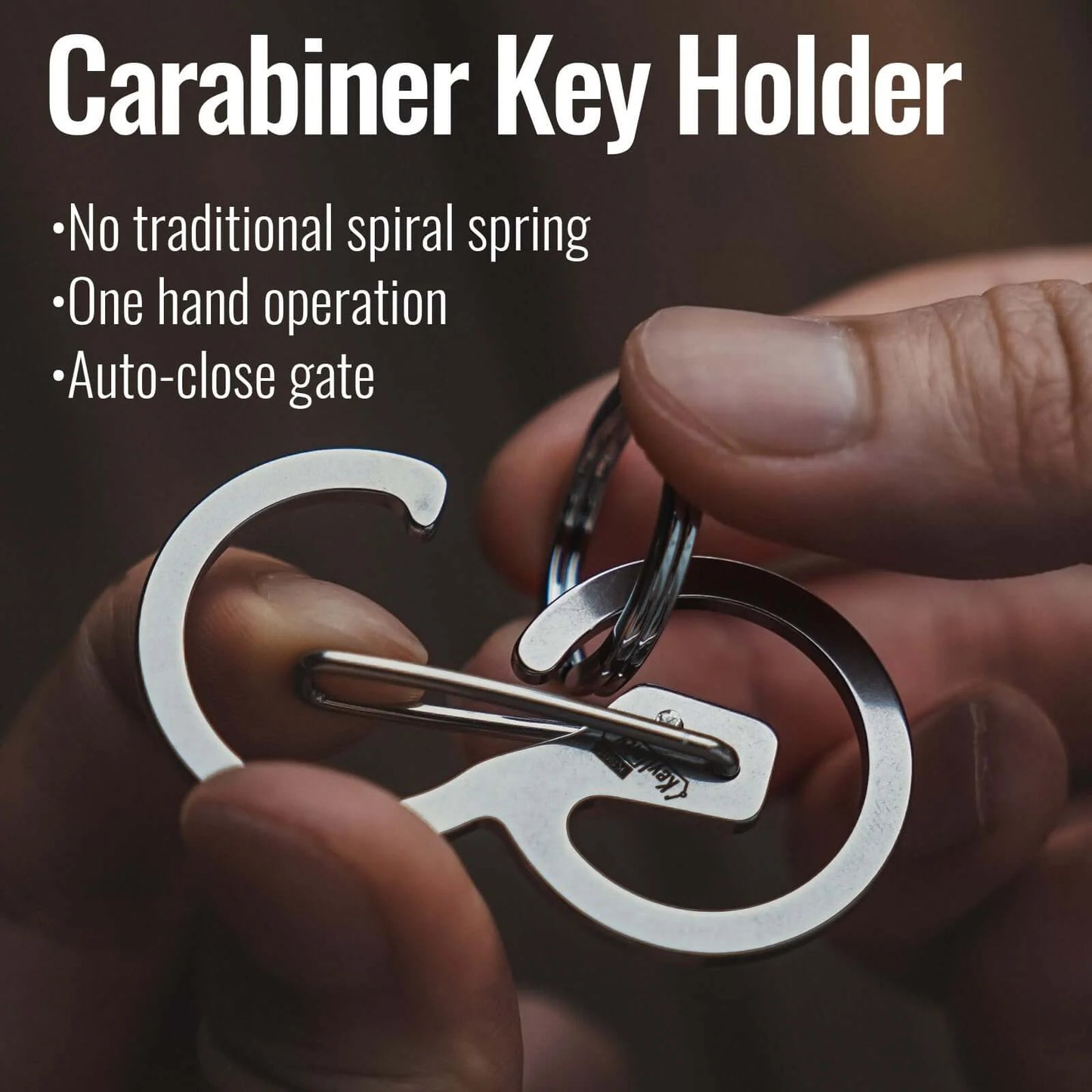 KeyUnity QUICK RELEASE KEYCHAIN CARABINER CLIP