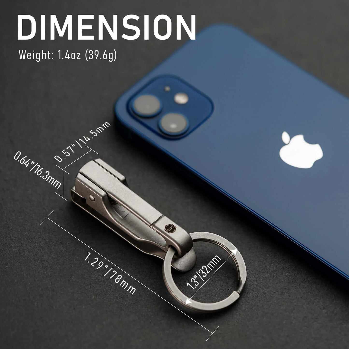 KeyUnity KS02 STAINLESS STEEL KEYCHAIN