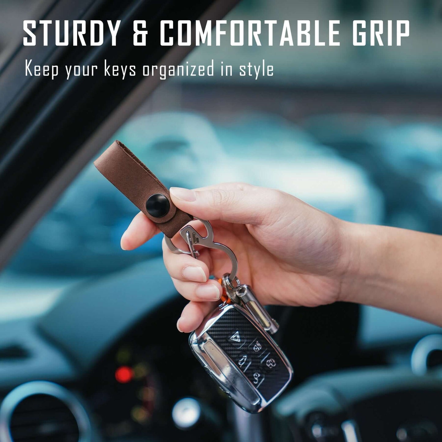 KeyUnity KS03 ANTI LOST STAINLESS STEEL CARABINER CLIP