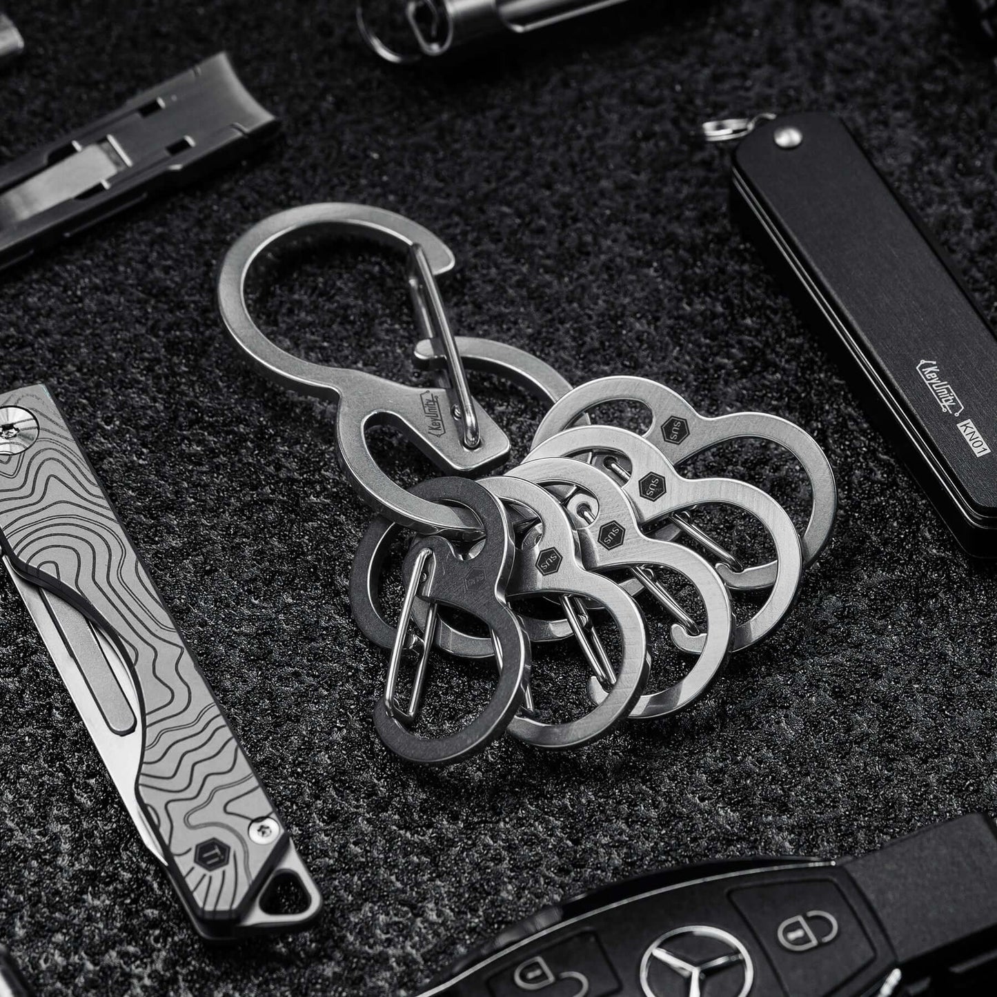 KeyUnity KS04 STAINLESS STEEL CARABINER CLIP