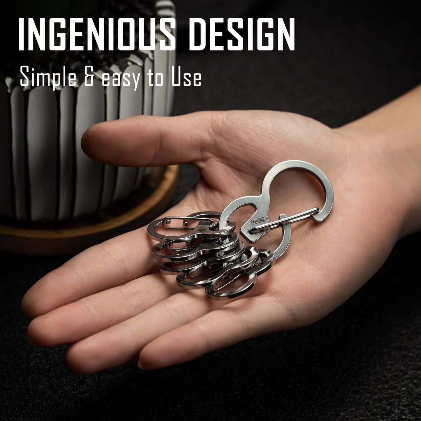 KeyUnity KS04 STAINLESS STEEL CARABINER CLIP