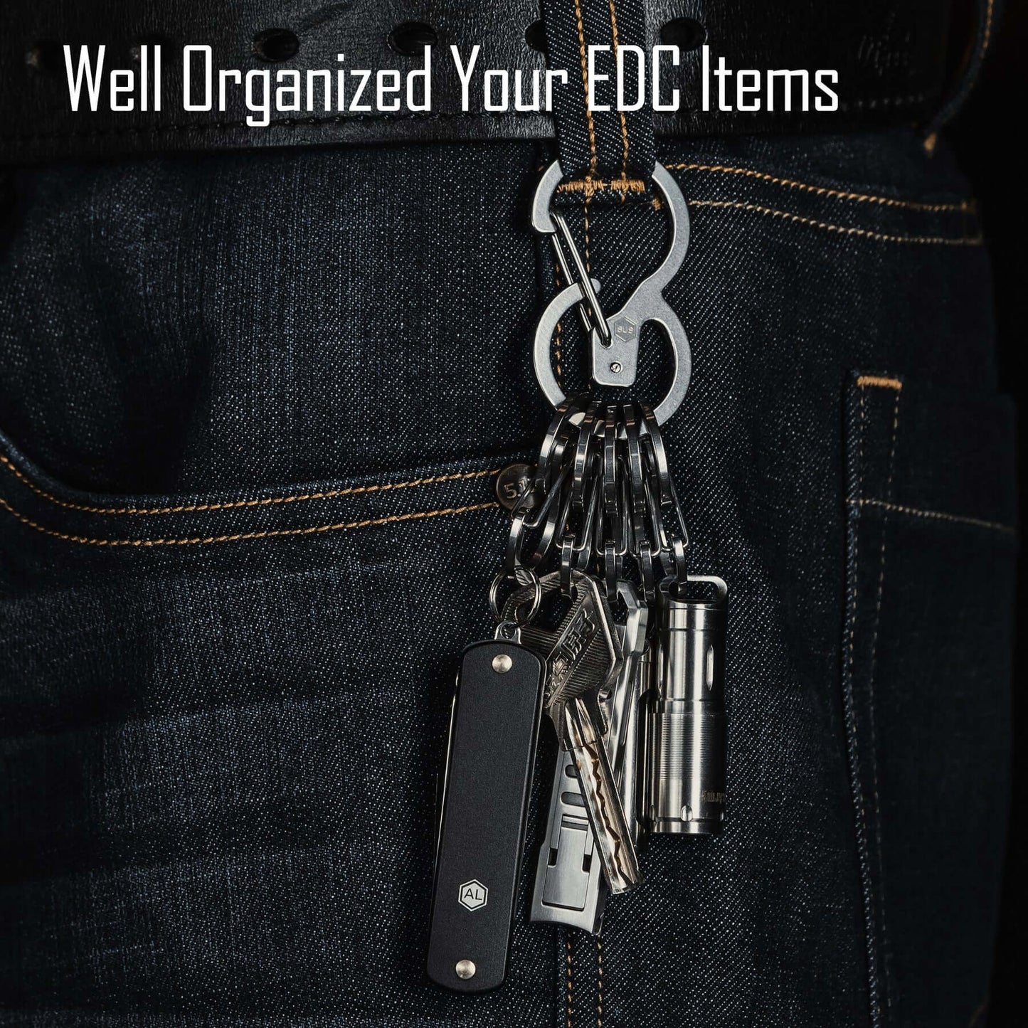 KeyUnity KS04 STAINLESS STEEL CARABINER CLIP