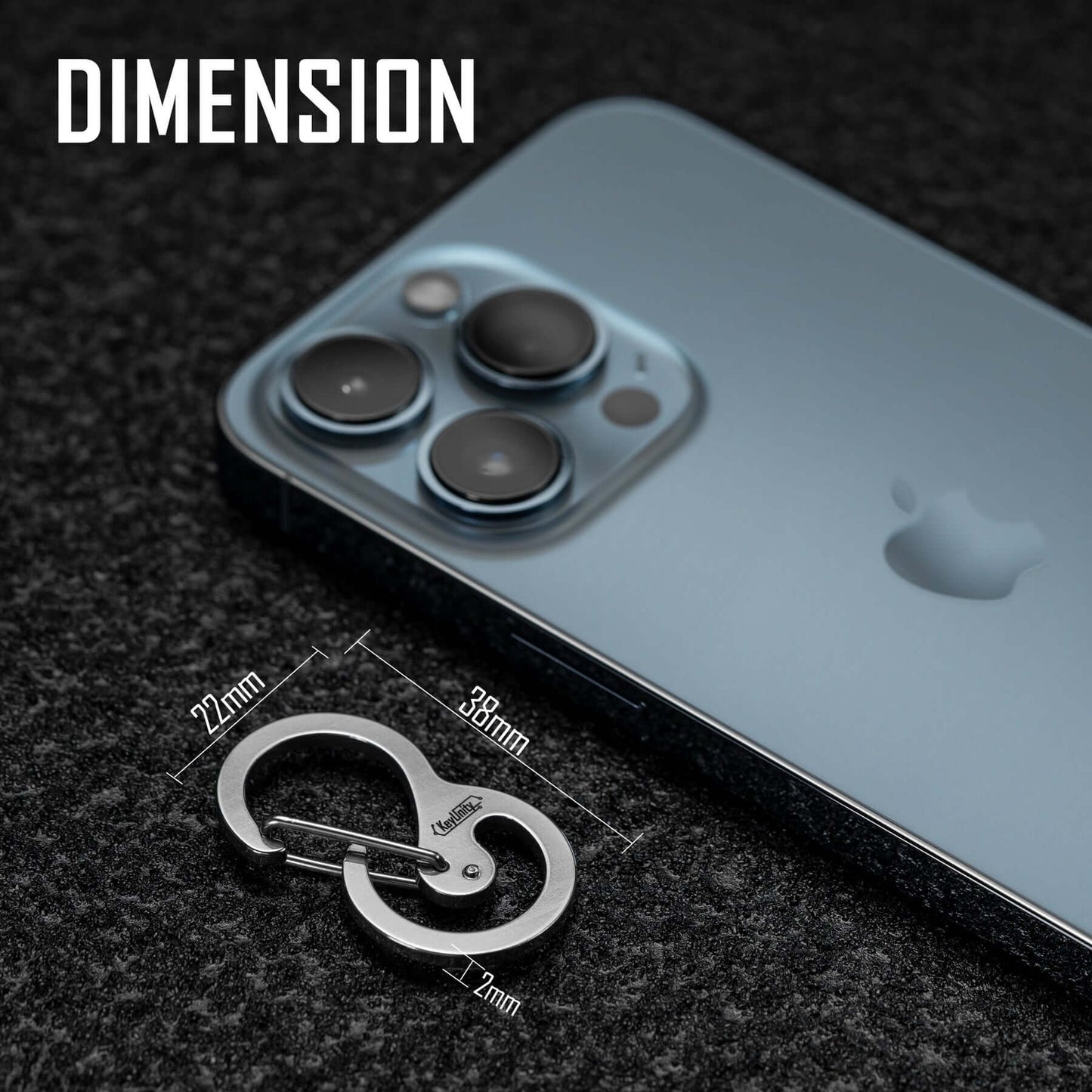 KeyUnity KS05 STAINLESS STEEL CARABINER CLIP