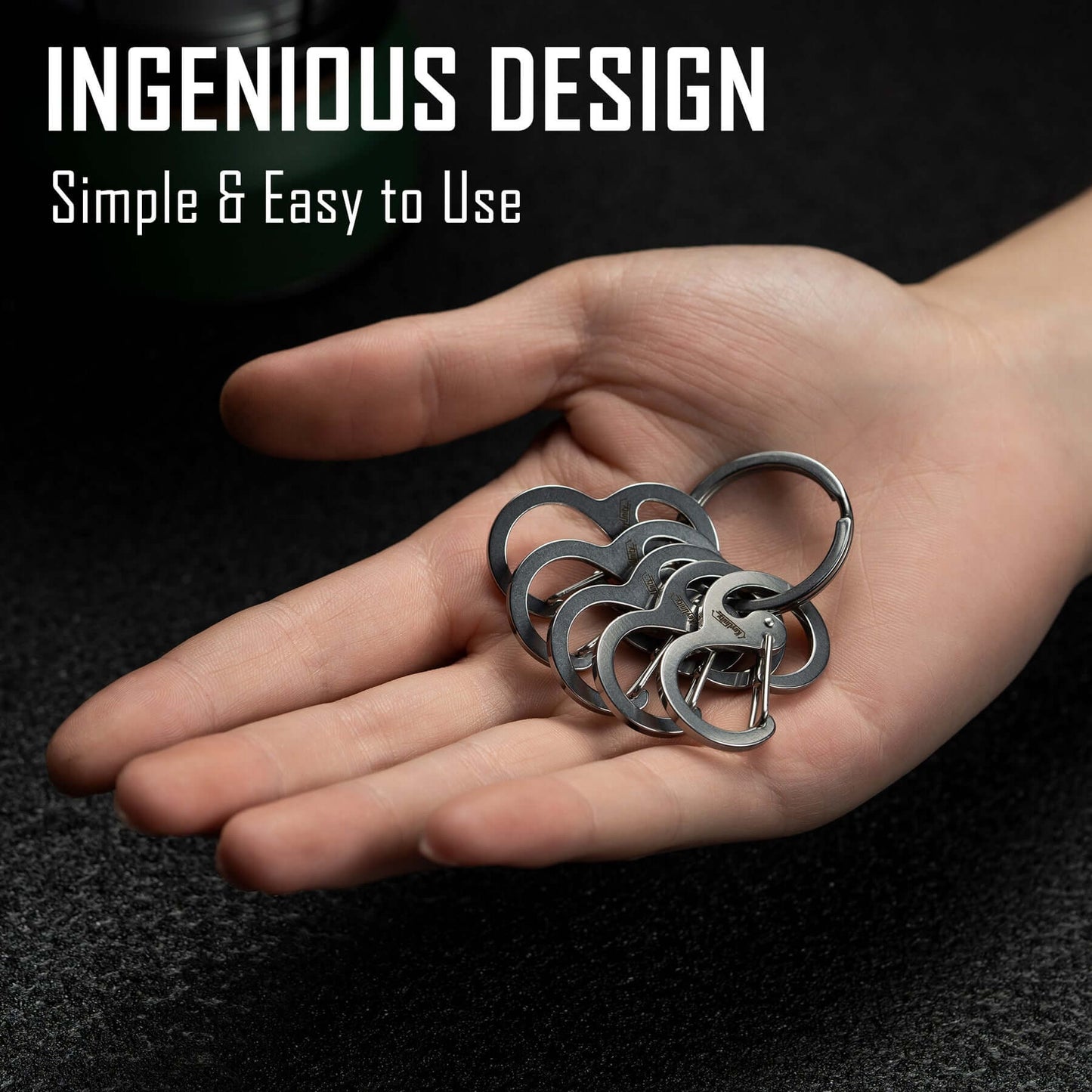 KeyUnity KS05 STAINLESS STEEL CARABINER CLIP