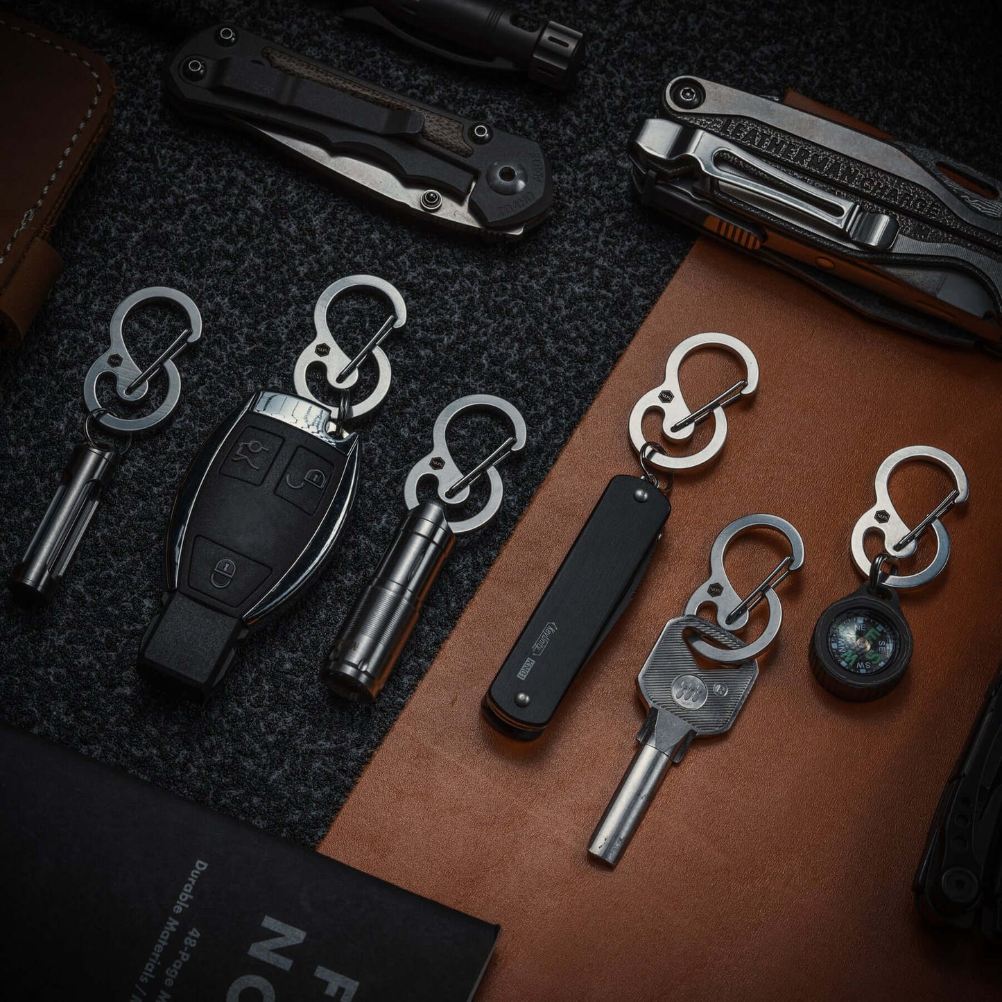 KeyUnity KS05 STAINLESS STEEL CARABINER CLIP