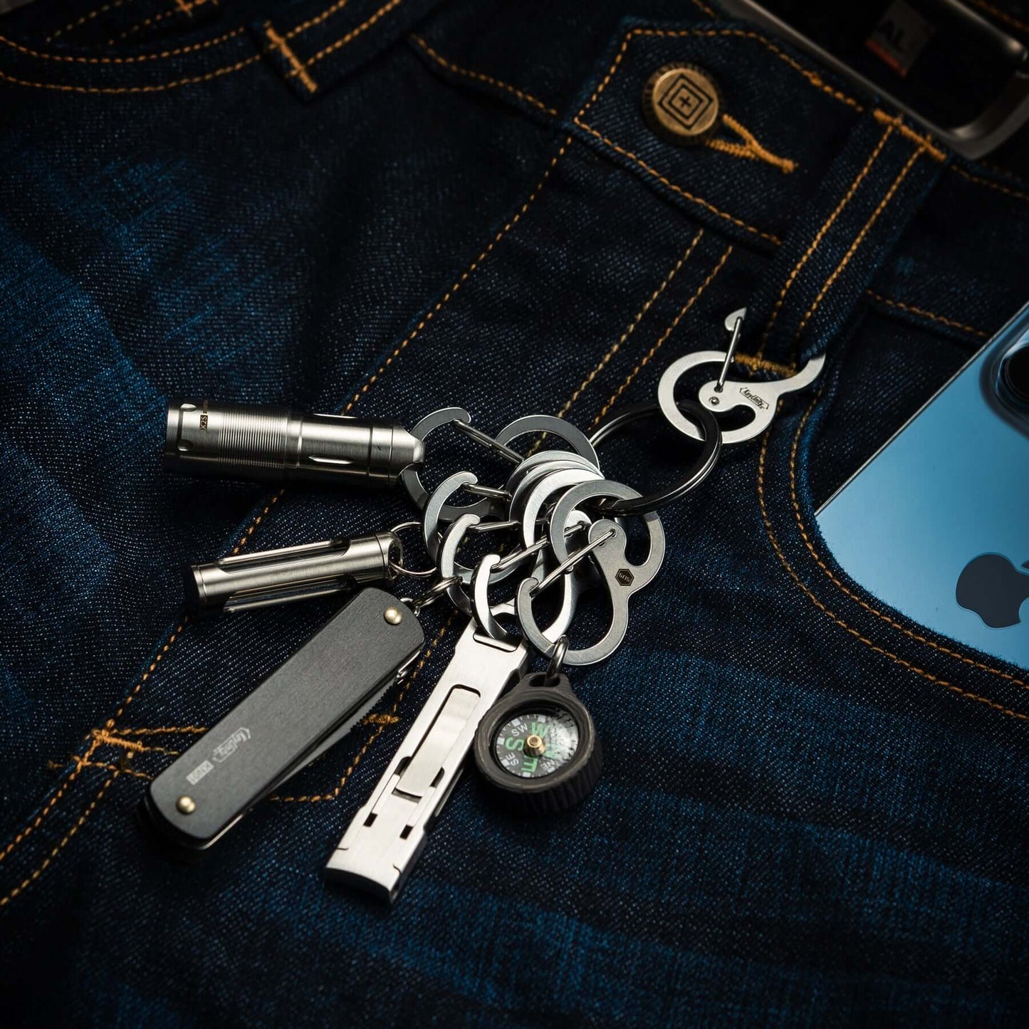 KeyUnity KS05 STAINLESS STEEL CARABINER CLIP