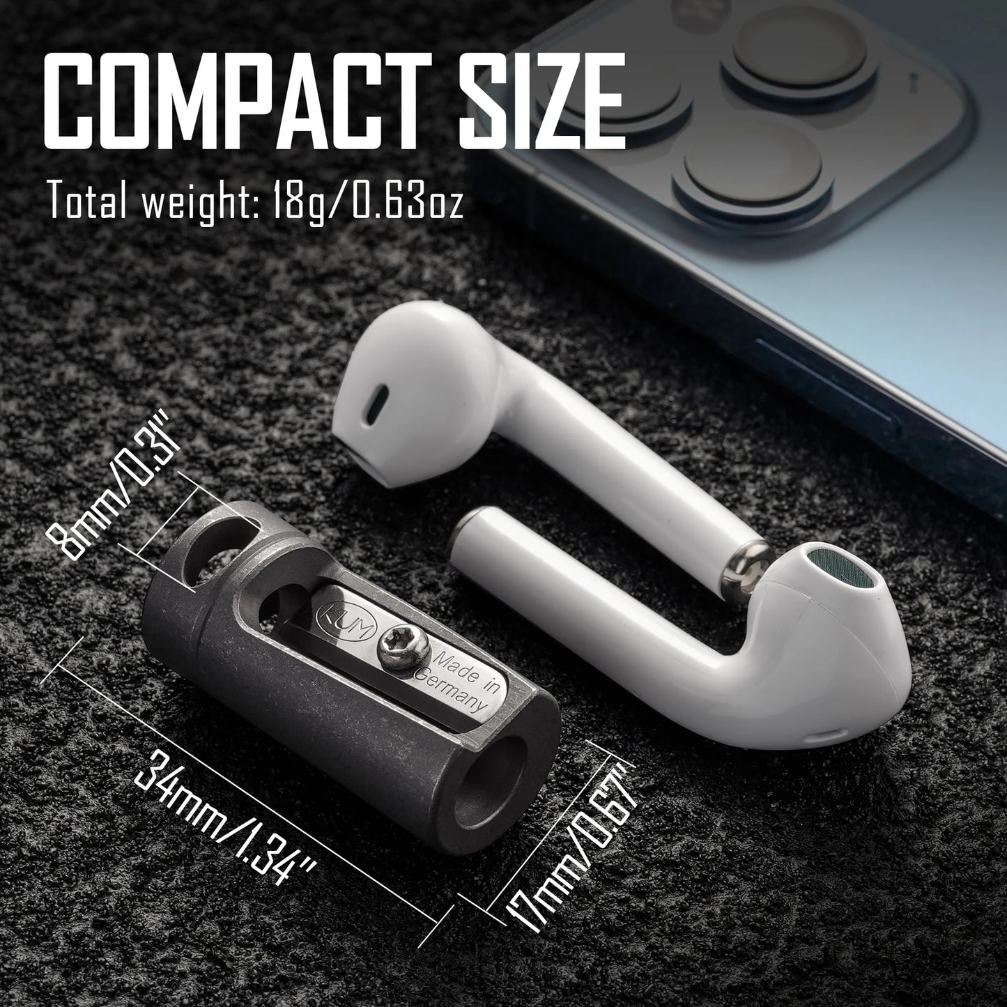 KeyUnity KT00 TITANIUM ALLOY PENCIL SHARPENER