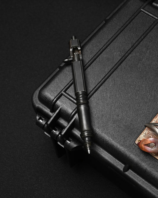 Hidetoshi Nakayama Classic Mechanical Ballpoint Pen – Stainless Steel Sterling Silver Skull