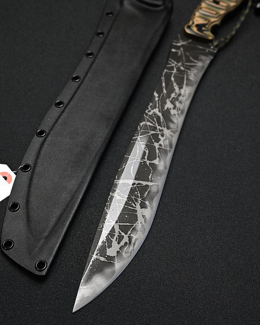 Extremely Rare KIKUKNIVES Anaconda by Kikuo Matsuda – OU-31 Steel, Laminated G10 Handle