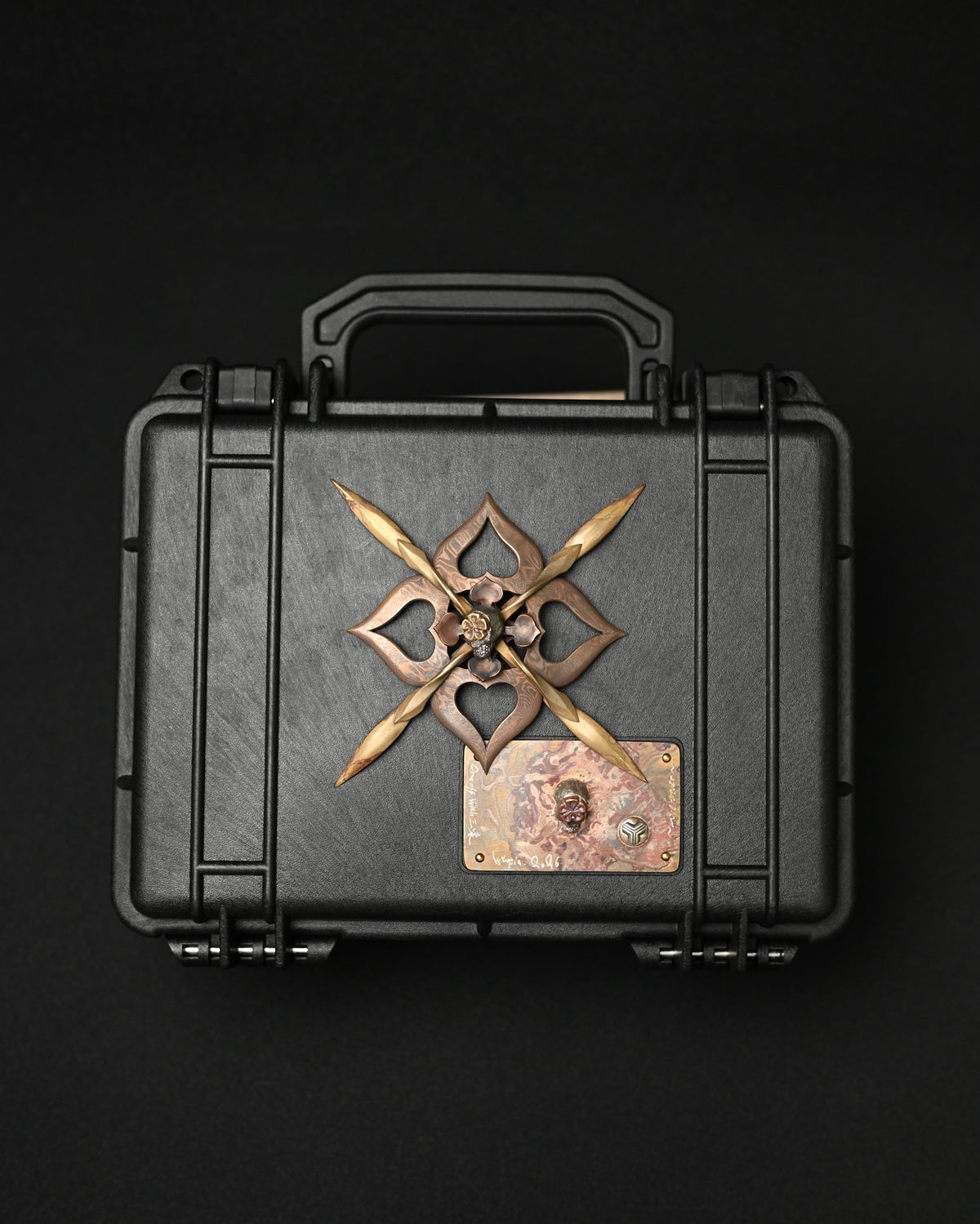 Rare ONE-OFF Wtopia × Sunizumi “Evlove Metaverse” Cross Mokume Gane EDC Case – PELICAN