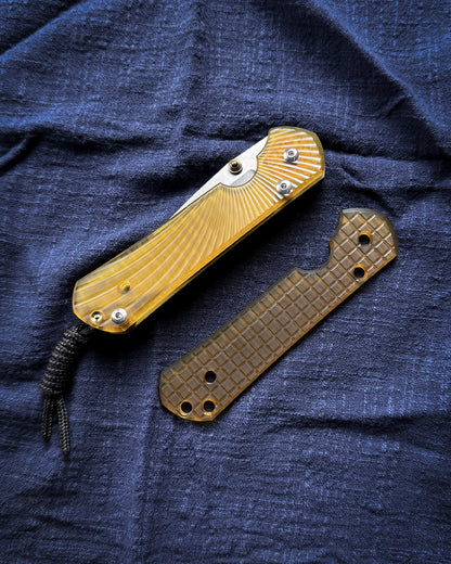 Inlay Handle for Chris Reeve Large Sebenza 21 Knife, PEI ULTEM  Transparent Handle Accessory