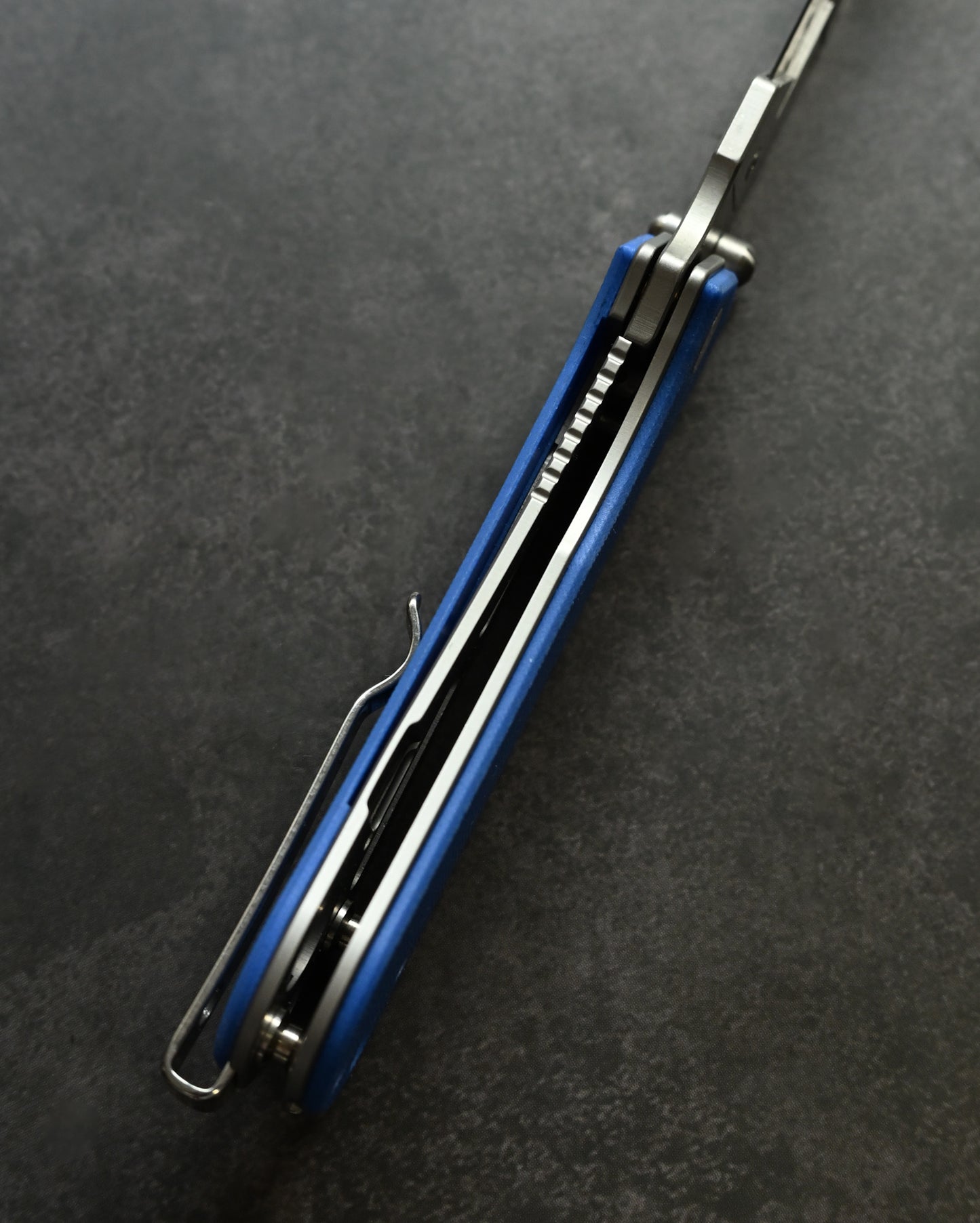 NUKNIVES G10 Blue Handle Quick-Open Replaceable Blade Utility Knife | Kumpanter U23