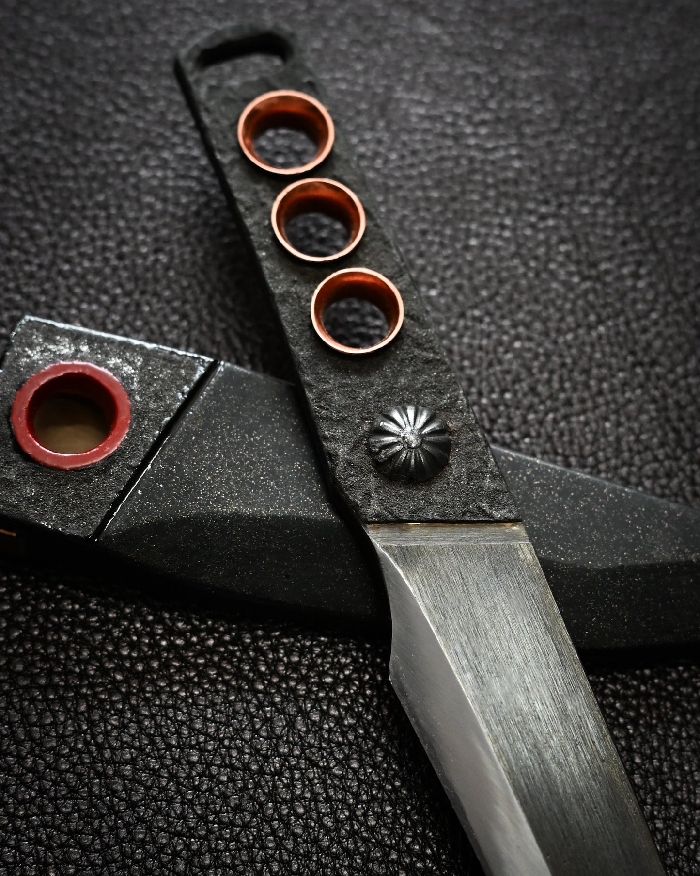 Recommended Artist Yukio Nibu One-Off Custom Knife No. R8-8 Forged from Vintage Hand-Forged Blade Steel