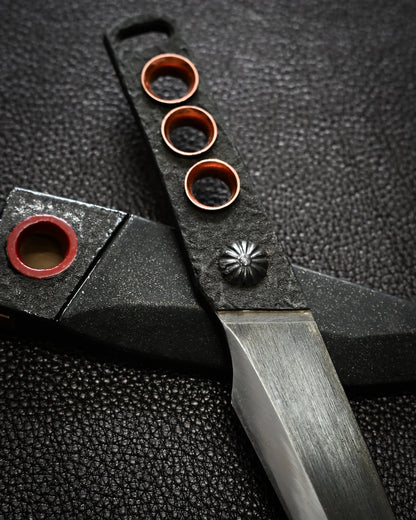 Recommended Artist Yukio Nibu One-Off Custom Knife No. R8-8 Forged from Vintage Hand-Forged Blade Steel