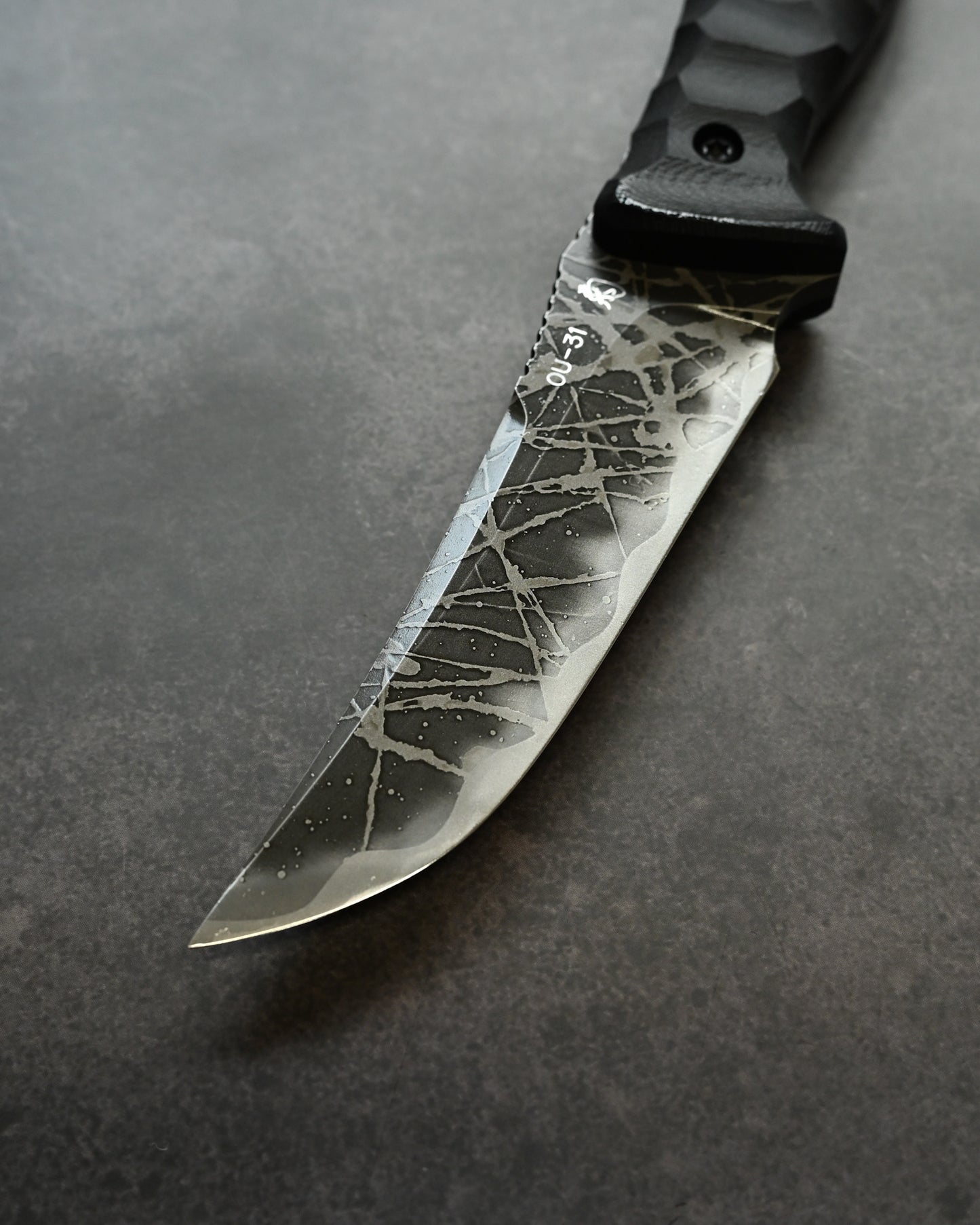 Kikuknives Shizugatake | OU-31 Steel × G-10 Black Handle | Kiku Matsuda Custom Knife