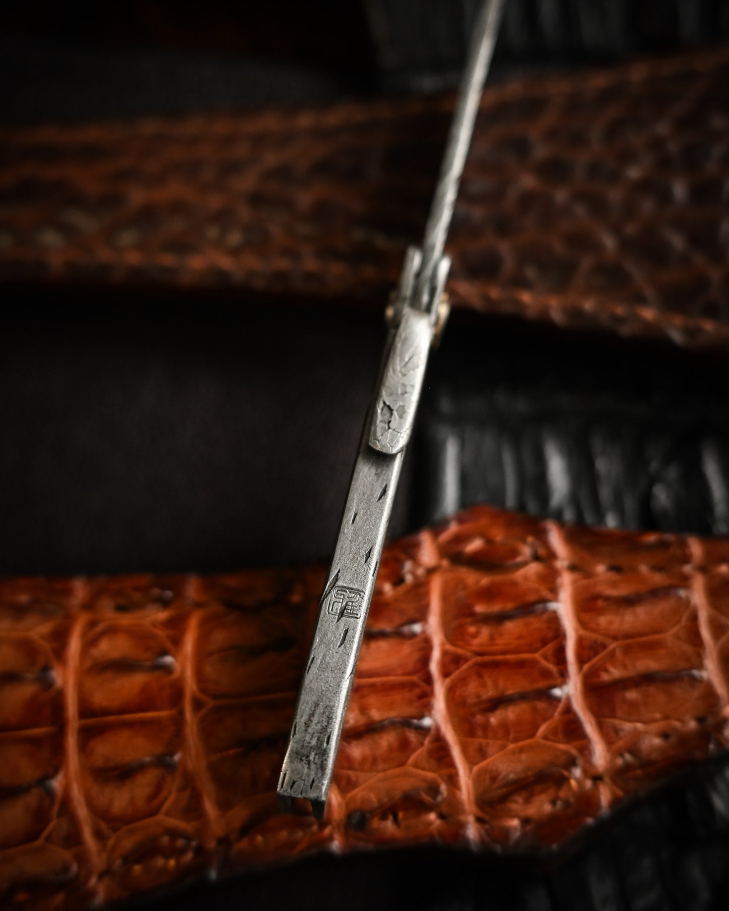 Masayuki Tashiro S712 Forged Dragon Scale Damascus Higonokami EDC Custom Folding Knife