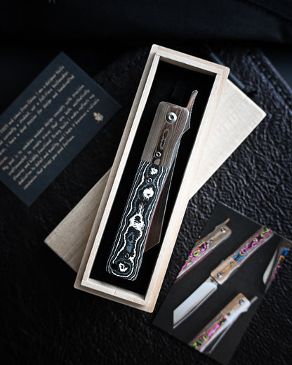 haoworks Eirou Atsumori Custom Folding Knife