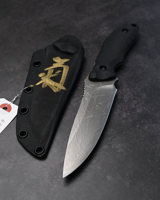 希少 Kiku Knives 松田菊男 若草 フラット カスタムアウトドアナイフ M390ブレード