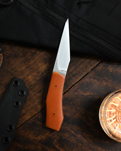 Morimoto Yusuke Handmade Japanese Kiridashi Knife – 2025 Kyoto Exhibition Limited Edition | D2 Steel Blade | Micarta Handle